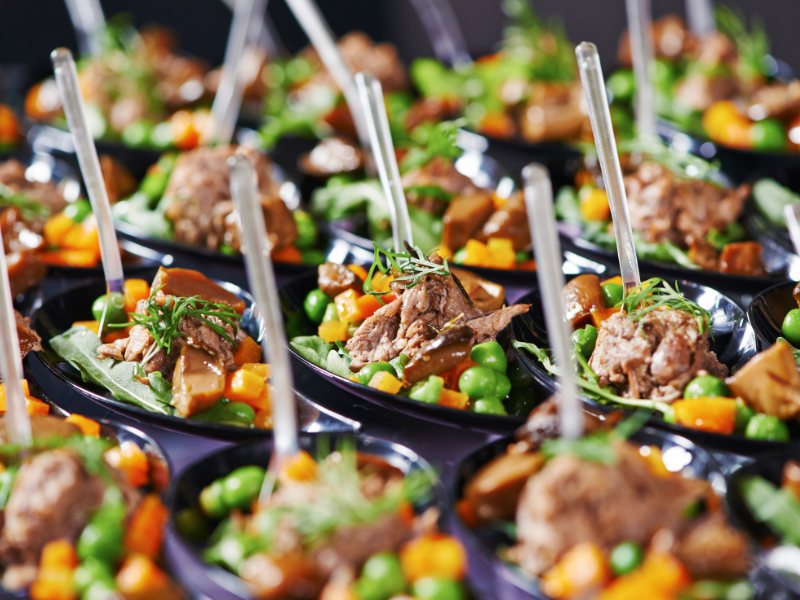 Catering Company showing some identical food dishes located in Ontario